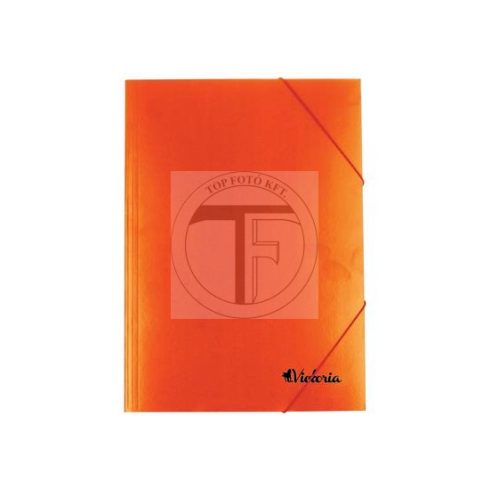 Gumis mappa, karton, A4, VICTORIA