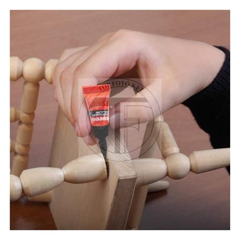 Pillanatragasztó gél, 3x1 g, KORES "Power Glue Gel"