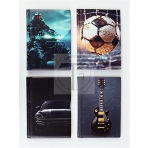   Igazolványtartó, álló, 10 betét lappal, mintás PVC, "Bővített személyi", fiú