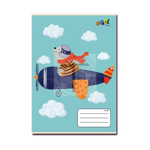 Füzet, tűzött, A5, kockás, 32 lap, COOL BY VICTORIA, "Cuties", "27-32"