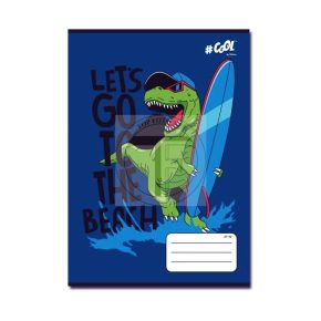   Füzet, tűzött, A5, kockás, 32 lap, COOL BY VICTORIA, "Dino", "27-32"