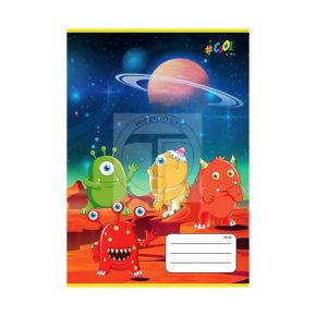   Füzet, tűzött, A5, vonalas, 32 lap, 2. osztály, COOL BY VICTORIA, "Monsters", "16-32"