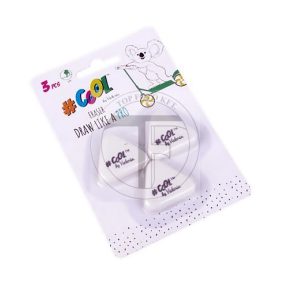 Radír 3 db/ blister, COOL BY VICTORIA