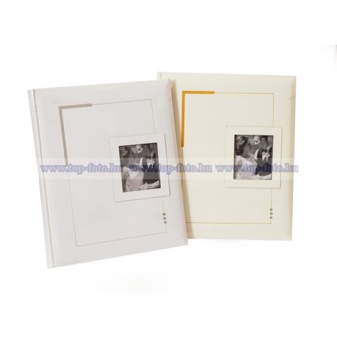 Esküvői beragasztós (hagyományos) fotóalbum 60 oldal 24x29 cm  