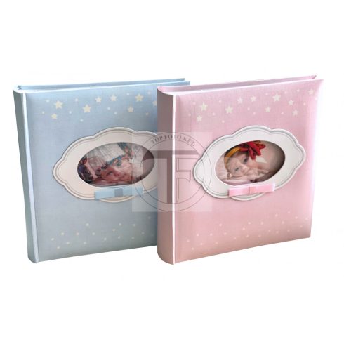 Baby bedugós fotóalbum melléírhatós könyvkötéssel varrott oldalak 10x15 cm/200 db