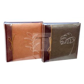   Bőrhatású bedugós (zsebes), melléírhatós fotóalbum 10x15 cm/200 db