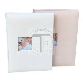 Bőrhatású bedugós (zsebes) fotóalbum 10x15 cm/50 db