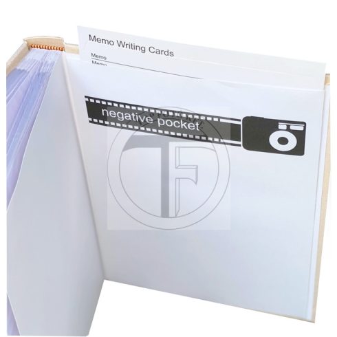 Bőrhatású bedugós (zsebes) fotóalbum 10x15 cm/50 db