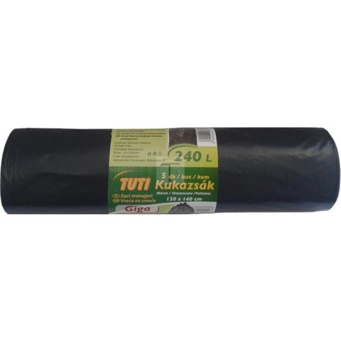 Große Müllsäcke, 240 l, 5 Stück, TUTI "Giga"