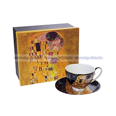Klimt porcelán csésze díszdobozban. 
