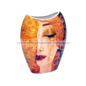 Klimt porcelán váza díszdobozban. 