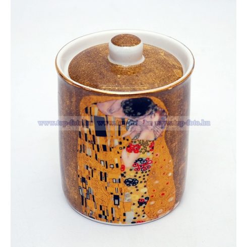 Gustav Klimt porcelán konyhai tároló díszdobozban