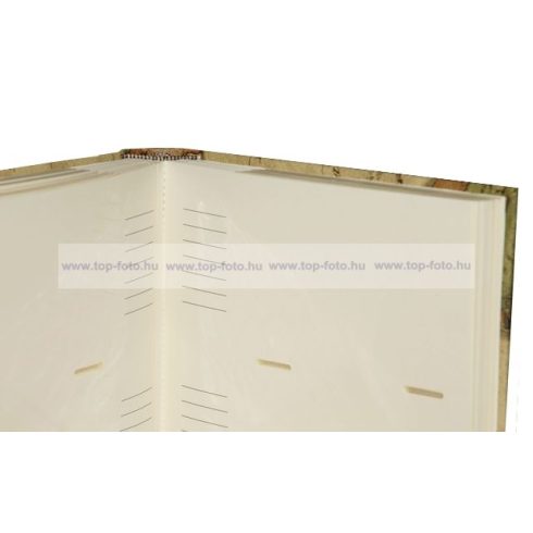 Bőrhatású bedugós fotóalbum melléírhatós könyvkötéssel varrott oldalak 10x15 cm/200 db