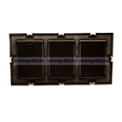 Műanyag montázs (több képes) képkeret tükörrel 22x42,5 cm