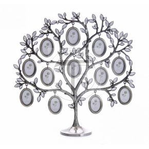 Családfa 12 képes ezüst színű  strasszkő berakással