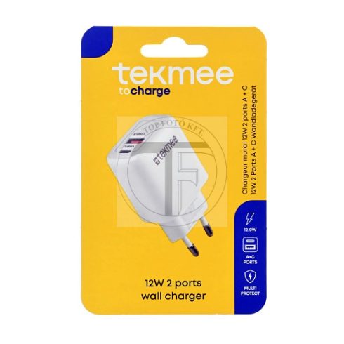Tekmee Netzteil/12W -Typ-C und USB