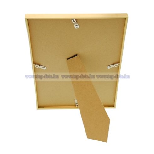 Fém hatású festett műanyag képkeret ezüst, arany színben 13x18 cm