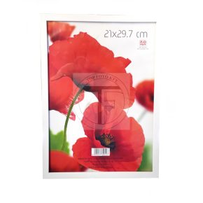 Fa képkeret 21x29,7 cm Profil WPS-14 fekete-fehér