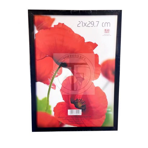 Fa képkeret 21x29,7 cm Profil WPS-14 fekete-fehér