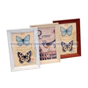 Fa hatású műanyag képkeret 21x30 cm